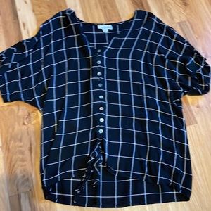 ⭐️ 2 for $12 ⭐️ Allison Joy from Evereve windowpane top size S